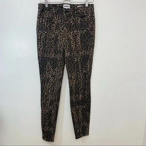 William Rast Leopard Print Skinny Jeans